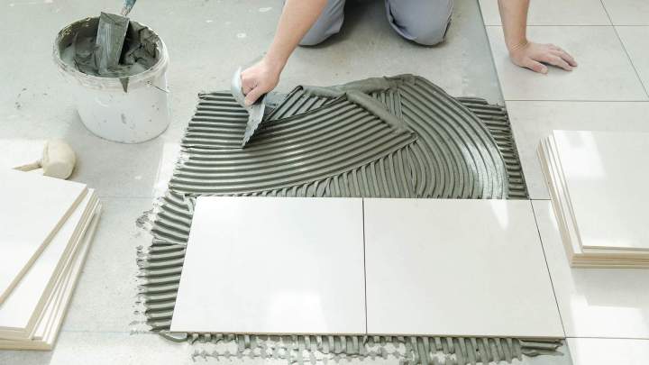 Pose de carreaux Daumeray